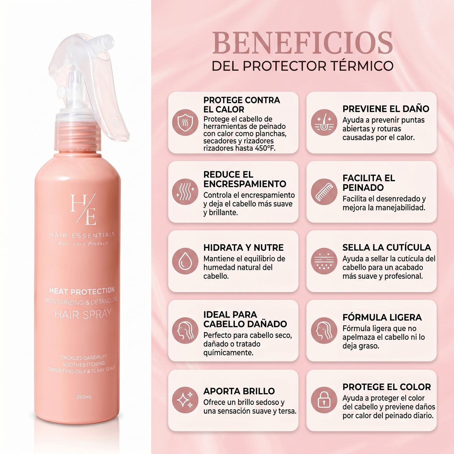 Protector Térmico para el Cabello Hair Essentials