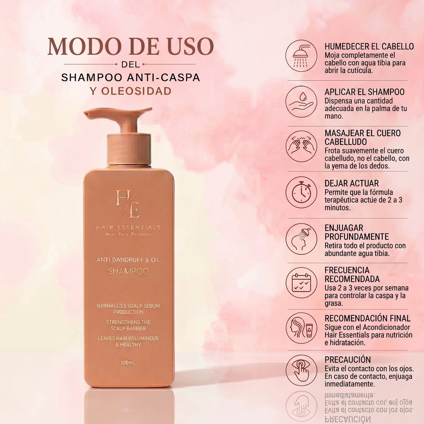 Champú Anticaspa y Control de Grasa Hair Essentials