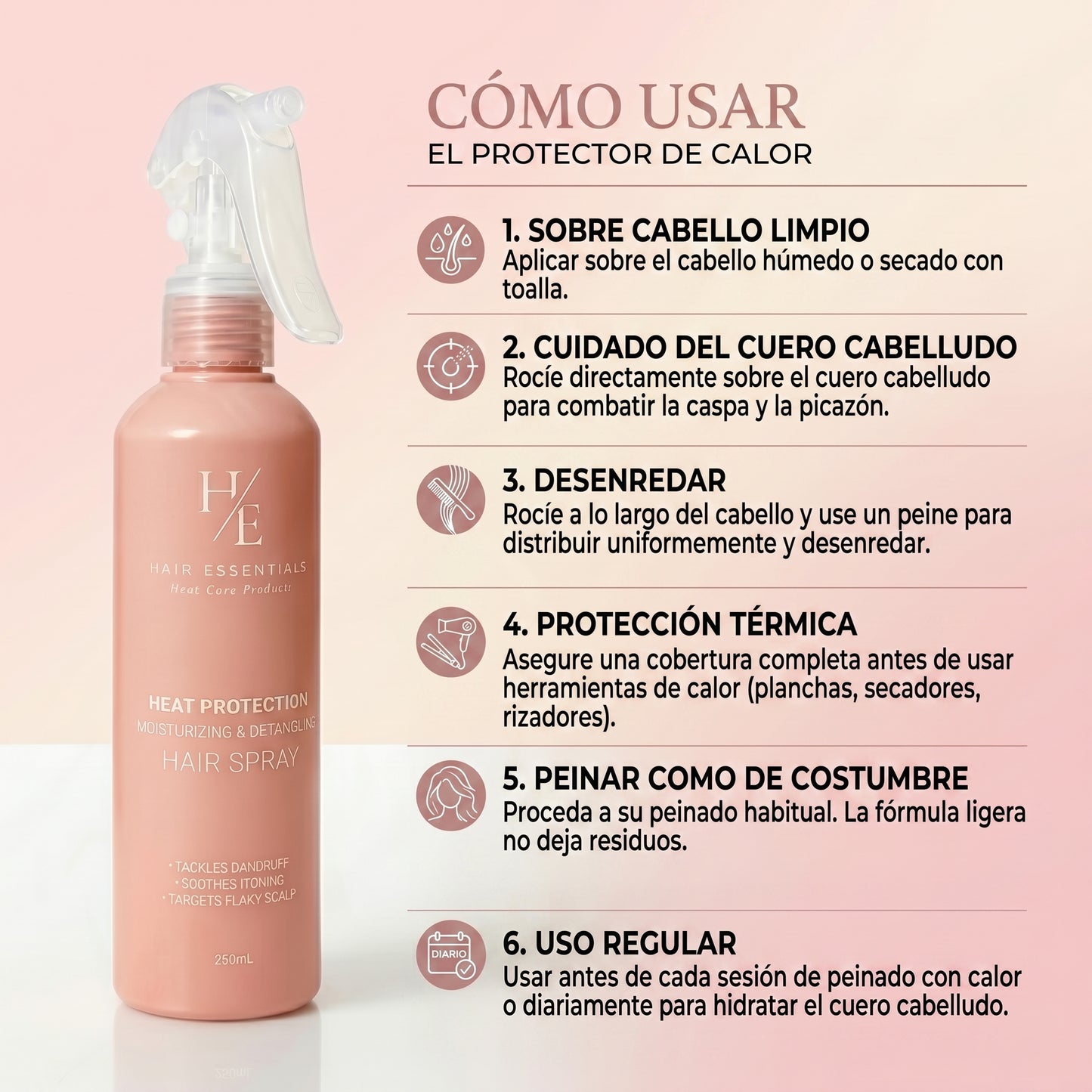 Protector Térmico para el Cabello Hair Essentials